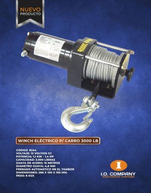 8244 Winch Eléctrico Para Carro 3000lbs - Imagen 5