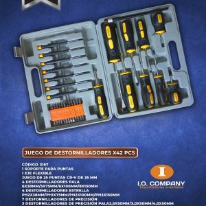 3167 JUEGO DE DESTORNILLADORES X42 PCS (1)