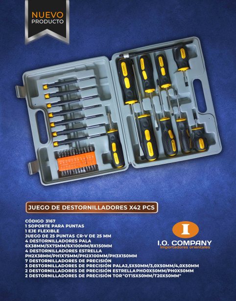 3167 JUEGO DE DESTORNILLADORES X42 PCS (1)