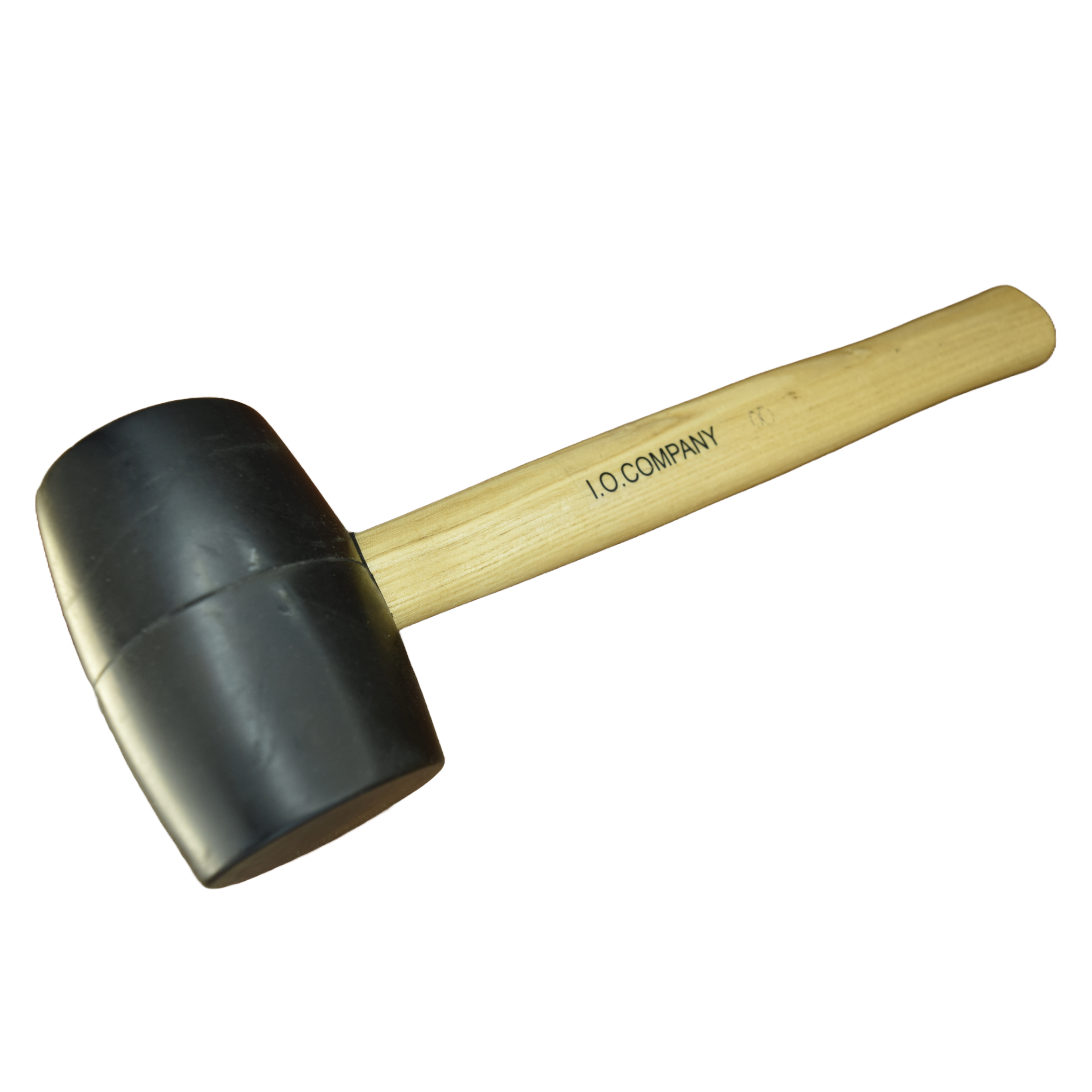  Utoolmart Mazo de goma y mango de madera con mango  antideslizante martillo de goma para construcción carpintería automotriz  3.3 lbs 1 unids : Todo lo demás