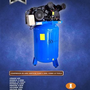 4211 COMPRESOR DE AIRE VERTICAL 5.5 HP X200 L V2080 (1)