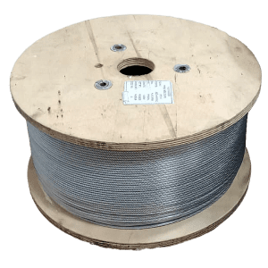 5932 Guaya 6x19 3.0mm Con Pvc 4.0mm Por 1000 Mts Con Alma De Fibra