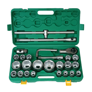 4514 Juego Copas Cromado 3/4 X 26 Pcs Estuche Verde Plástico