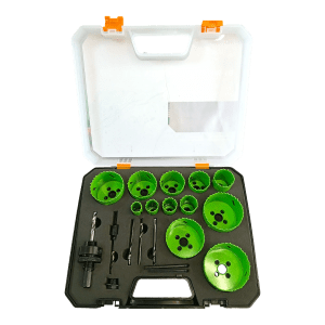 2313A Juego Sierra Copa Bimetal Verde X 15 Piz