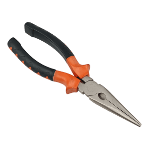 2662 Pinza Punta Negro Naranja 8"