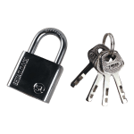 2762 CANDADO PLATEADO SHUAILI LOCK 30 MM