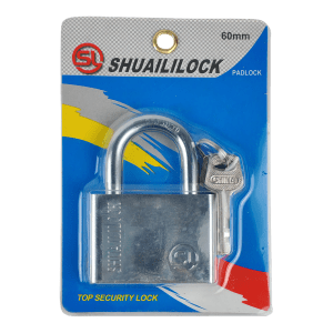 2765 Candado Plateado Shuaili Lock 60 Mm