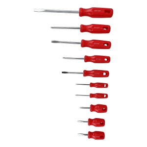 8089 Juego Destornilladores X 10 Piz Rojo Xt