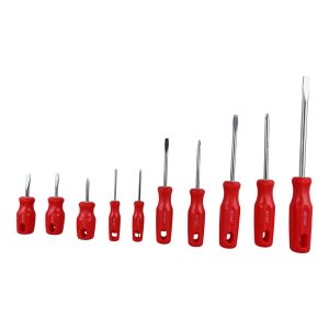 8089 JUEGO DESTORNILLADORES X 10 PIZ ROJO XT-90210
