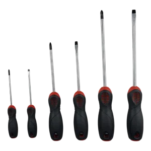 8089A JUEGO DESTORNILLADORES X 6 PIZ NEGRONARANJA