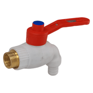 9196C Llave Jardin Bola De Palanca Pvc De 1/2"