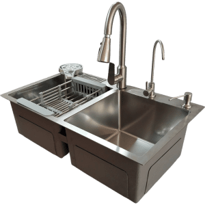 9230A LAVAPLATOS DOBLE ACERO INOXIDABLE