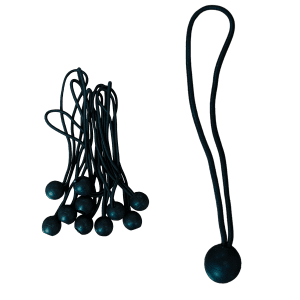 1196 CUERDA ELASTICA CON BOLA DE AMARRE 9" X 10 PIZ