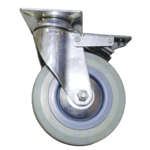 343 RUEDA GRIS PLANA 75 MM