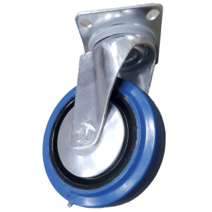 7642 RUEDA AZUL GIRATORIA 100 MM
