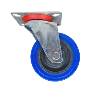 7642 RUEDA AZUL GIRATORIA 100 MM