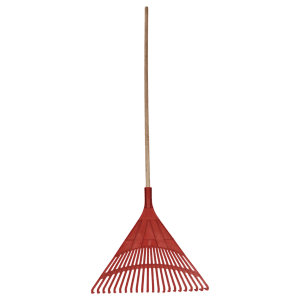 9256 RASTRILLO PLASTICO MANGO MADERA
