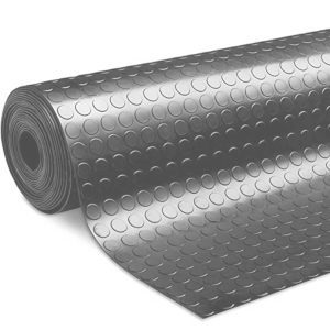 1669C TAPETE MONEDA PVC PROTECTOR ANTIDESLIZANTE GRIS 1,5 MTS X 32 MM