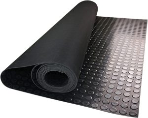 1669B TAPETE MONEDA PVC PROTECTOR ANTIDESLIZANTE NEGRO 1,5 MTS X 32 MM