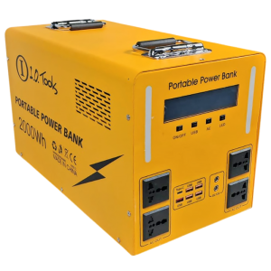 812C POWER BANK MOVIL LY-2000W-AC-F CON PANEL SOLAR 100W