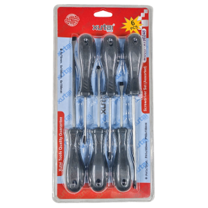 2431A JUEGO DESTRONILLADORES X 6 PIZ NEGRO