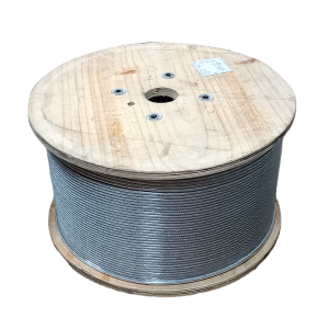5957D GUAYA SIN PVC 516 X 500 MTS 6X19 PP ALMA DE ACERO